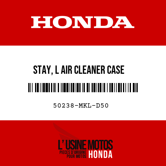 image de 50238-MKL-D50 STAY, L AIR CLEANER CASE