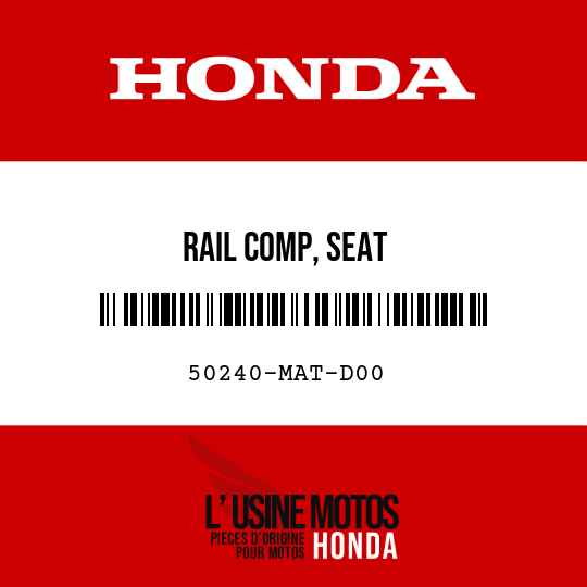 image de 50240-MAT-D00 RAIL COMP, SEAT