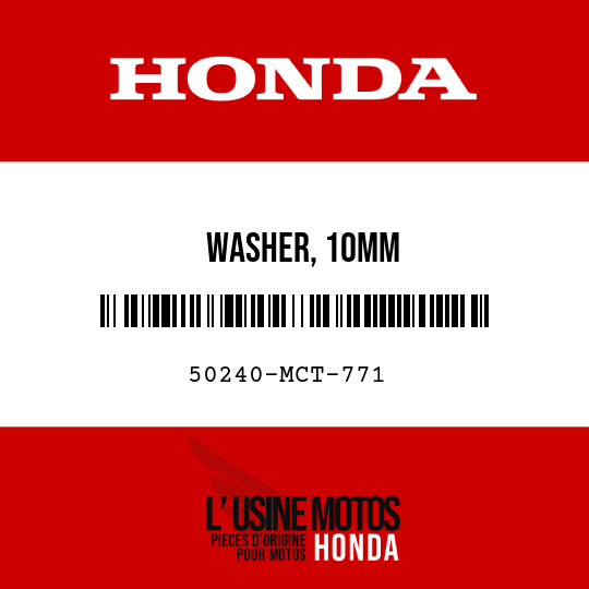 image de 50240-MCT-771 WASHER, 10MM