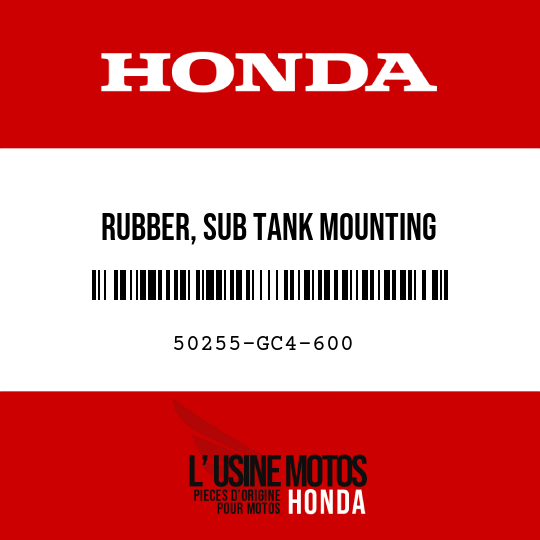image de 50255-GC4-600 RUBBER, SUB TANK MOUNTING