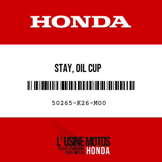 image de 50265-K26-M00 STAY, OIL CUP
