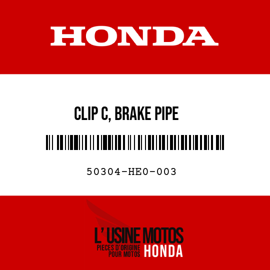 image de 50304-HE0-003 CLIP C, BRAKE PIPE