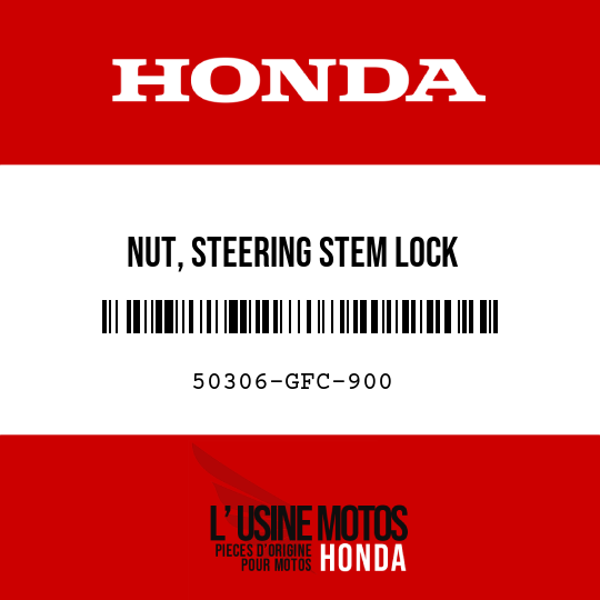 image de 50306-GFC-900 NUT, STEERING STEM LOCK