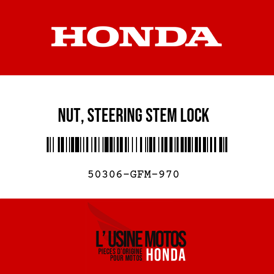 image de 50306-GFM-970 NUT, STEERING STEM LOCK