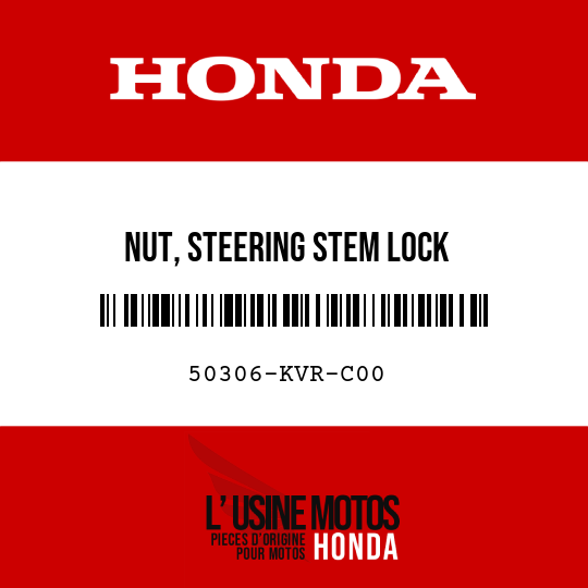 image de 50306-KVR-C00 NUT, STEERING STEM LOCK