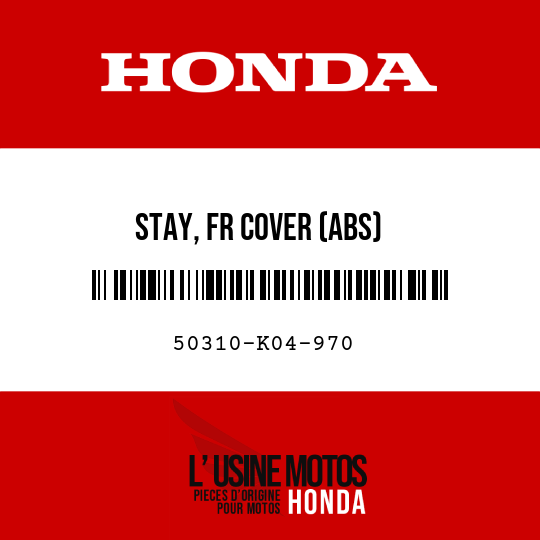 image de 50310-K04-970 STAY, FR COVER (ABS)