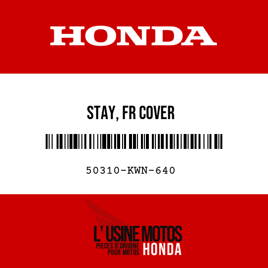 image de 50310-KWN-640 STAY, FR COVER