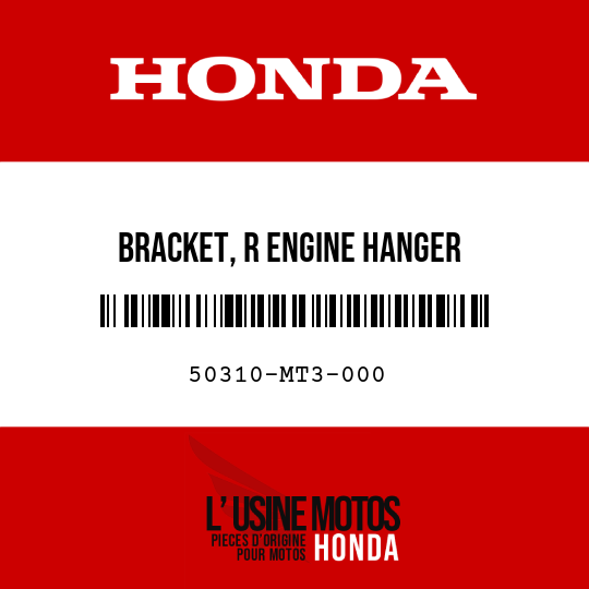 image de 50310-MT3-000 BRACKET, R ENGINE HANGER