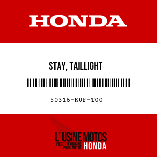 image de 50316-K0F-T00 STAY, TAILLIGHT