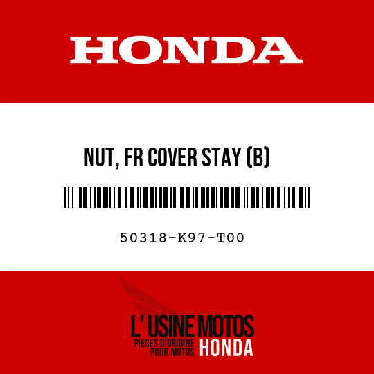 image de 50318-K97-T00 NUT, FR COVER STAY (B)