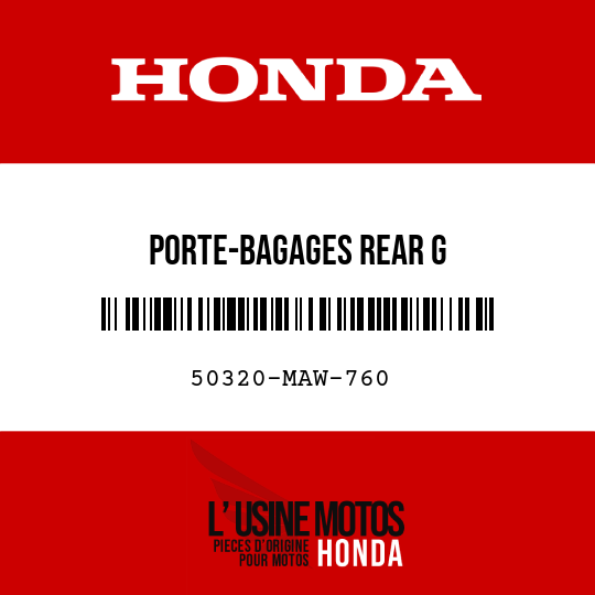 image de 50320-MAW-760 PORTE-BAGAGES REAR G
