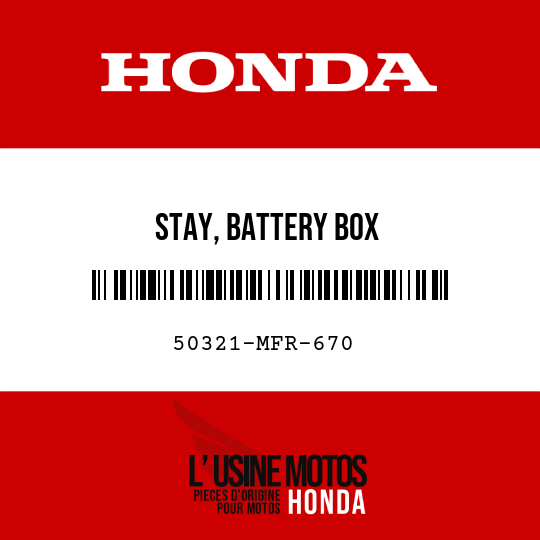 image de 50321-MFR-670 STAY, BATTERY BOX