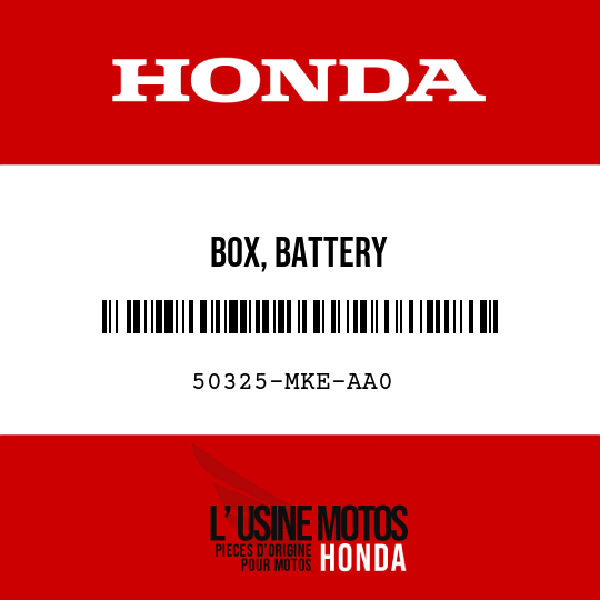 image de 50325-MKE-AA0 BOX, BATTERY