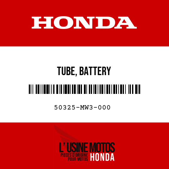 image de 50325-MW3-000 TUBE, BATTERY