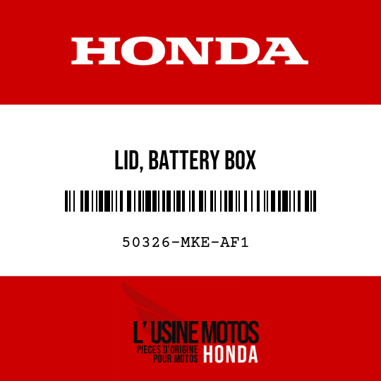 image de 50326-MKE-AF1 LID, BATTERY BOX
