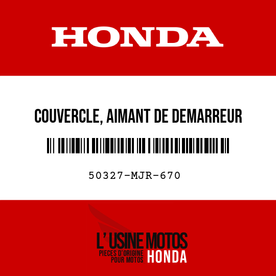 image de 50327-MJR-670 COUVERCLE, AIMANT DE DEMARREUR