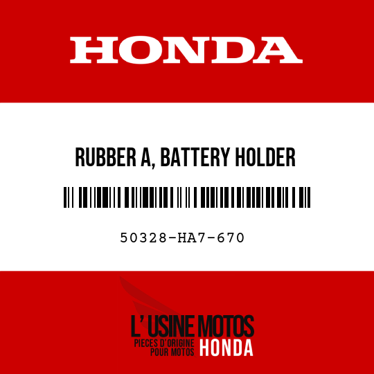 image de 50328-HA7-670 RUBBER A, BATTERY HOLDER