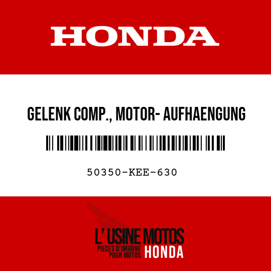 image de 50350-KEE-630 GELENK COMP., MOTOR- AUFHAENGUNG