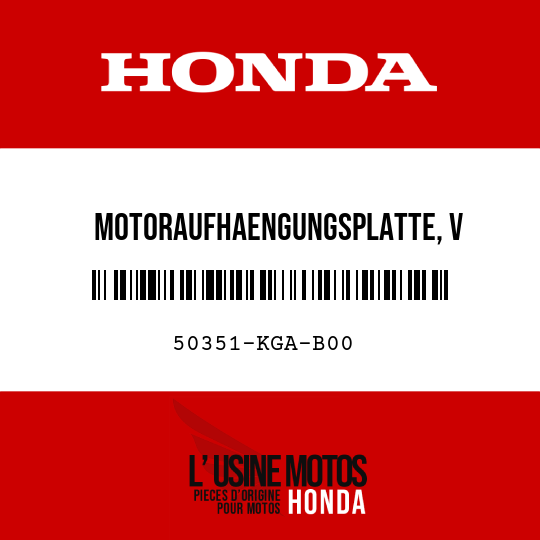 image de 50351-KGA-B00 MOTORAUFHAENGUNGSPLATTE, V