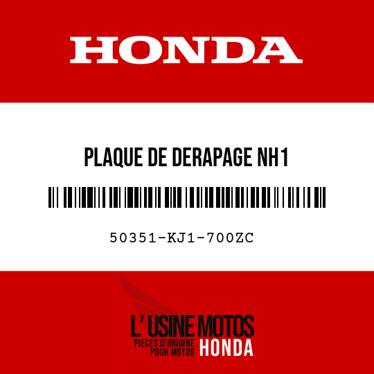 image de 50351-KJ1-700ZC PLAQUE DE DERAPAGE NH1 