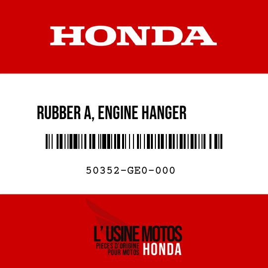 image de 50352-GE0-000 RUBBER A, ENGINE HANGER       STOPPER