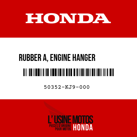 image de 50352-KJ9-000 RUBBER A, ENGINE HANGER       STOPPER