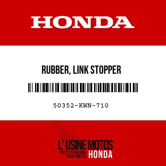 image de 50352-KWN-710 RUBBER, LINK STOPPER