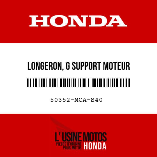 image de 50352-MCA-S40 LONGERON, G SUPPORT MOTEUR