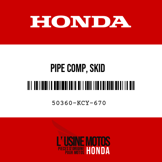 image de 50360-KCY-670 PIPE COMP, SKID