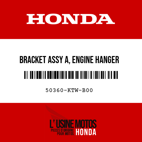image de 50360-KTW-B00 BRACKET ASSY A, ENGINE HANGER