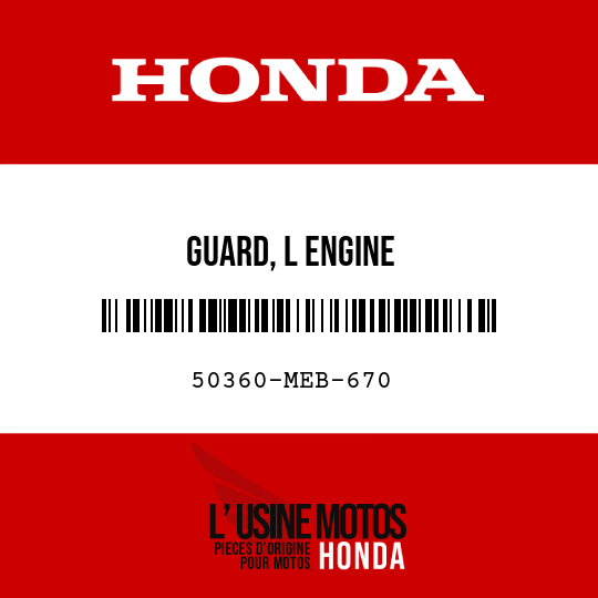 image de 50360-MEB-670 GUARD, L ENGINE