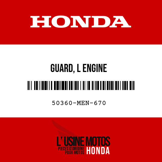 image de 50360-MEN-670 GUARD, L ENGINE