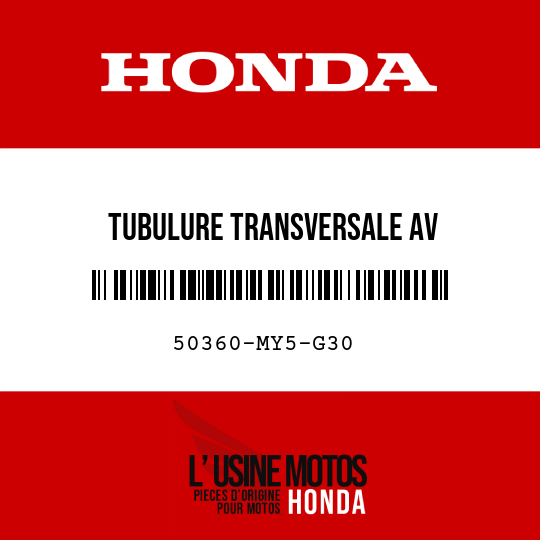 image de 50360-MY5-G30 TUBULURE TRANSVERSALE AV