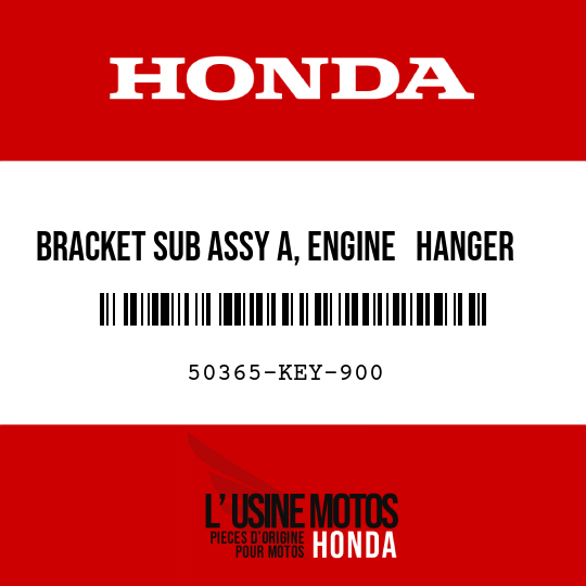 image de 50365-KEY-900 BRACKET SUB ASSY A, ENGINE   HANGER