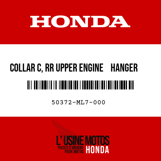 image de 50372-ML7-000 COLLAR C, RR UPPER ENGINE    HANGER