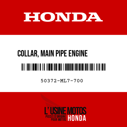 image de 50372-ML7-700 COLLAR, MAIN PIPE ENGINE      HANGER