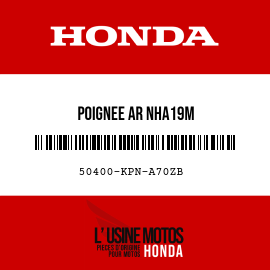 image de 50400-KPN-A70ZB POIGNEE AR NHA19M