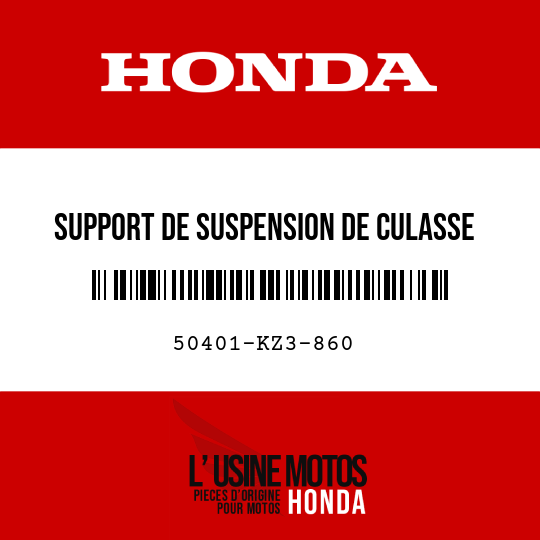 image de 50401-KZ3-860 SUPPORT DE SUSPENSION DE CULASSE