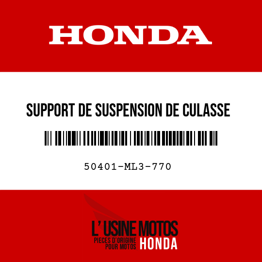 image de 50401-ML3-770 SUPPORT DE SUSPENSION DE CULASSE