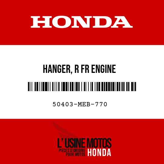 image de 50403-MEB-770 HANGER, R FR ENGINE
