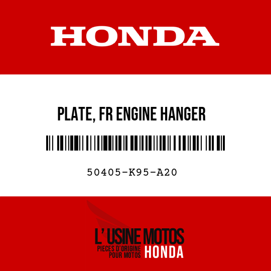 image de 50405-K95-A20 PLATE, FR ENGINE HANGER