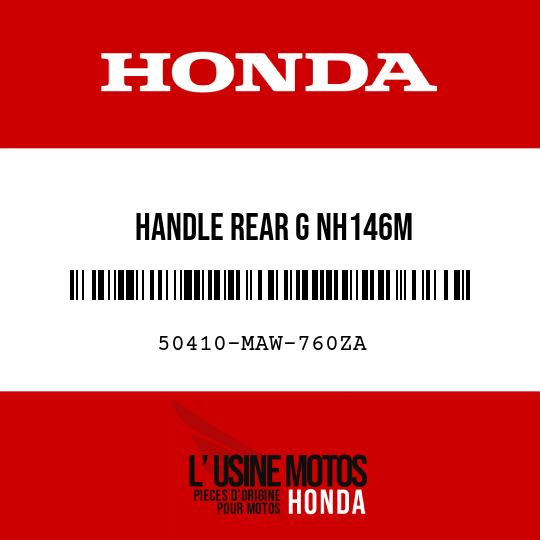 image de 50410-MAW-760ZA HANDLE REAR G NH146M