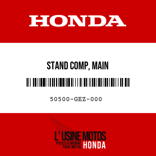 image de 50500-GEZ-000 STAND COMP, MAIN