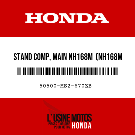 image de 50500-MS2-670ZB STAND COMP, MAIN NH168M  (NH168M VERNIER GRAY METALLIC)