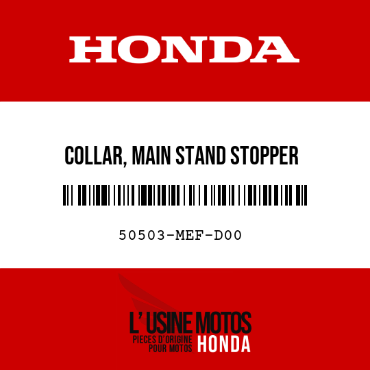 image de 50503-MEF-D00 COLLAR, MAIN STAND STOPPER