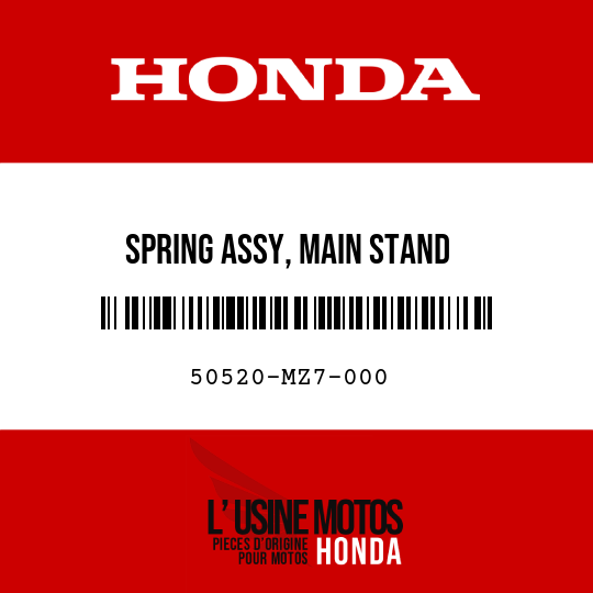 image de 50520-MZ7-000 SPRING ASSY, MAIN STAND