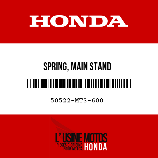 image de 50522-MT3-600 SPRING, MAIN STAND