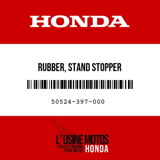 image de 50524-397-000 RUBBER, STAND STOPPER