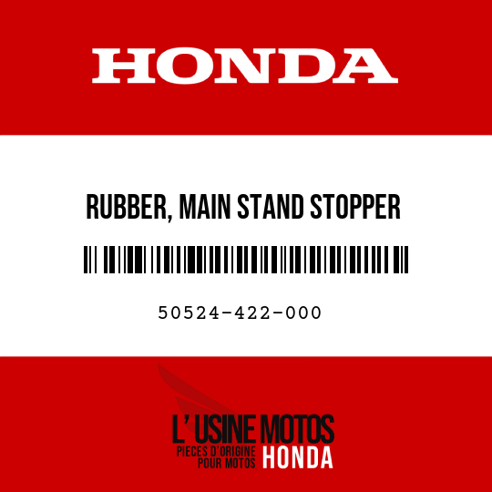 image de 50524-422-000 RUBBER, MAIN STAND STOPPER
