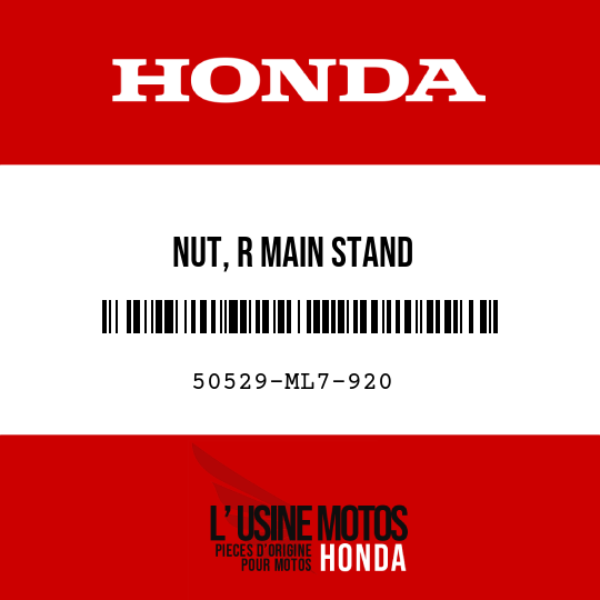 image de 50529-ML7-920 NUT, R MAIN STAND